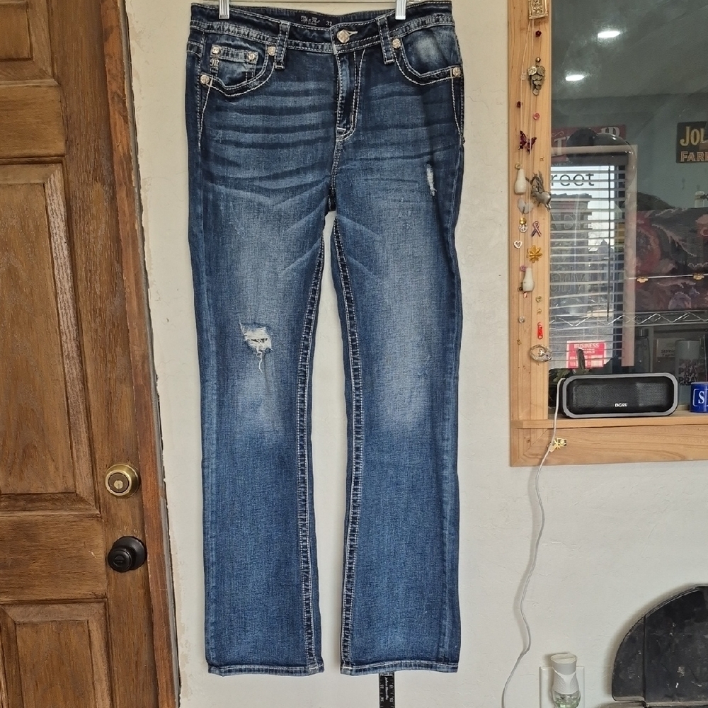 Miss Me Women's Boot Cut Jeans in Medium Blue Wash